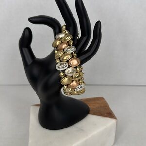 Vintage Gold, Silver, and Bronze Bracelet lot C19